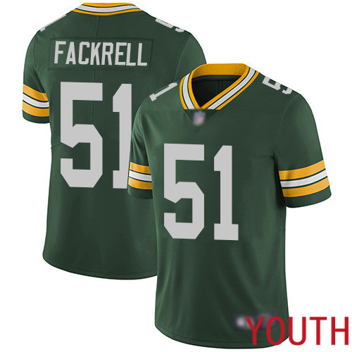 Green Bay Packers Limited Green Youth #51 Fackrell Kyler Home Jersey Nike NFL Vapor Untouchable